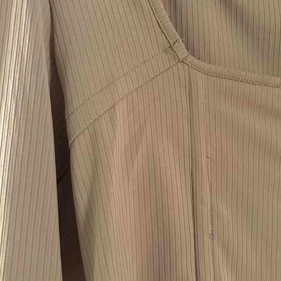 Lulus Corset Top - Women’s Shirt - Long Sleeve Shirt - Crop Top - Gifts - Tan - Picture 3 of 6